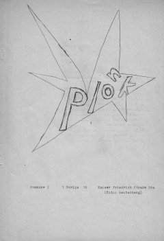 Rosarote Dokumentation der Kommune 1 von 1967 - linke Innenseite