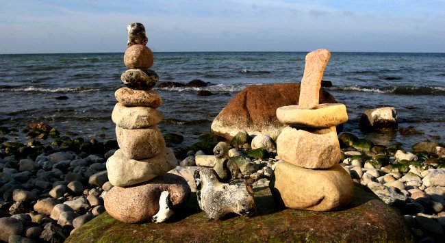 Landart Insel Hiddensee: Am Dornbusch