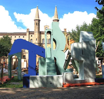 ausstellung 2005 im kunstraum bethanien und vorplatz / city of names